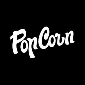 Logo PopCorn pour la charte graphique en mode négatif